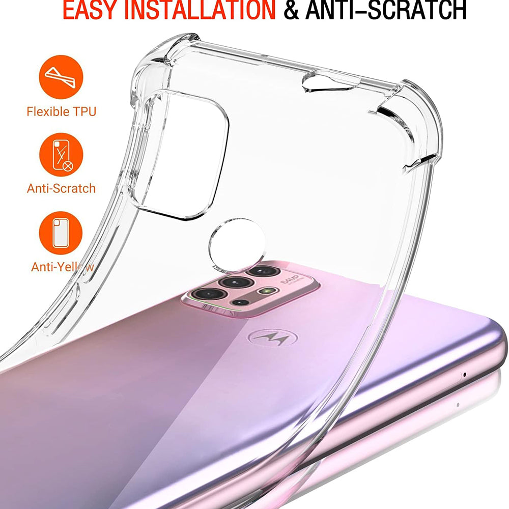 Capa para Motorola Moto G30 / G20 / G10, Techsuit, Transparente à Prova de Choques, Transparente