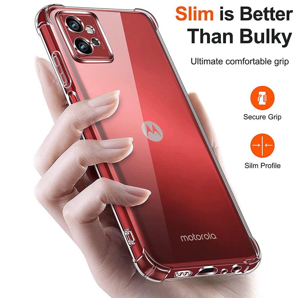 Capa para Motorola Moto G32, Techsuit, Shockproof Clear, Transparente