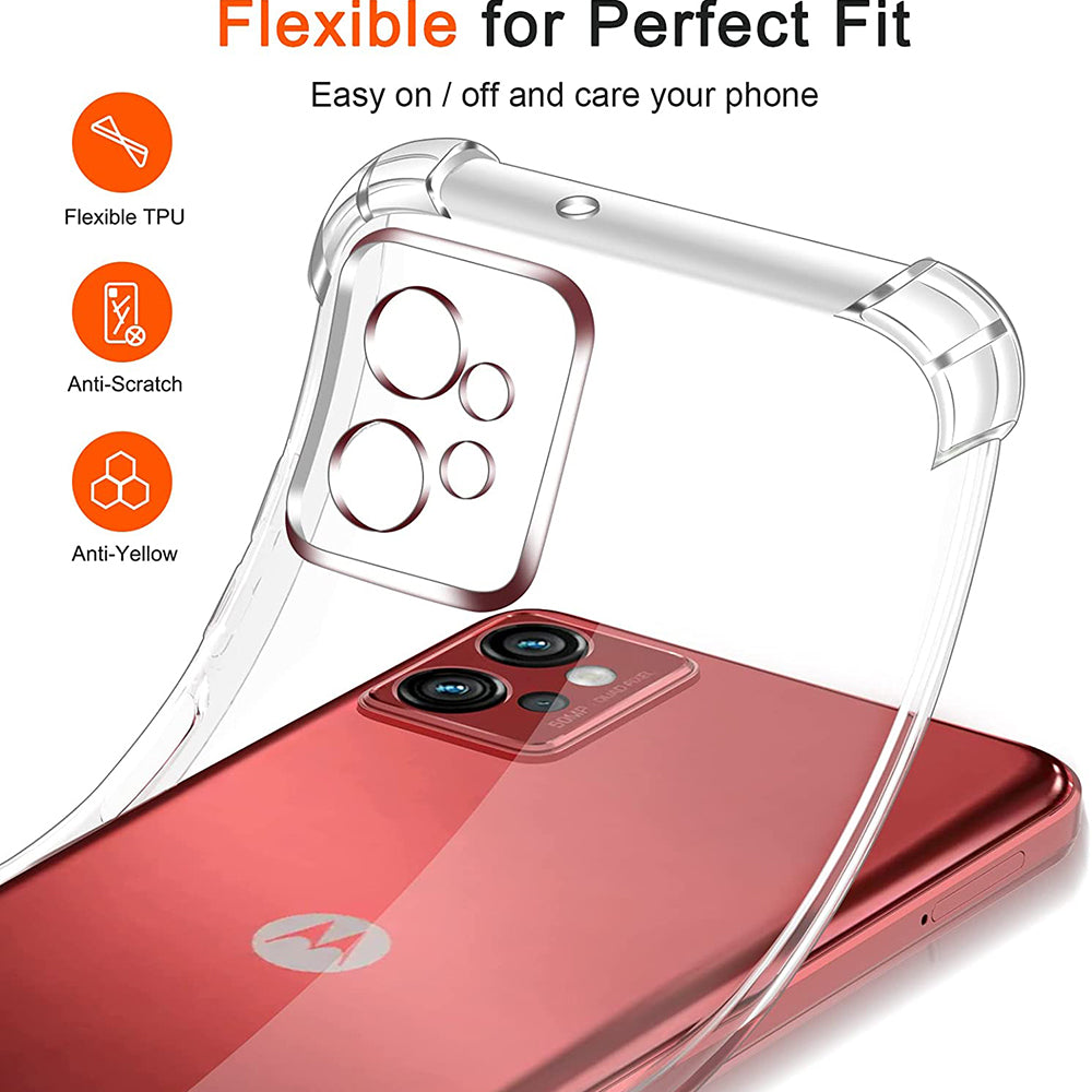 Capa para Motorola Moto G32, Techsuit, Shockproof Clear, Transparente