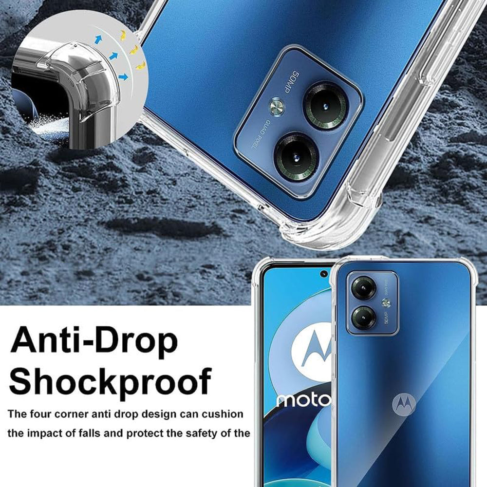Capa para Motorola Moto G54, Techsuit, Shockproof Clear, Transparente