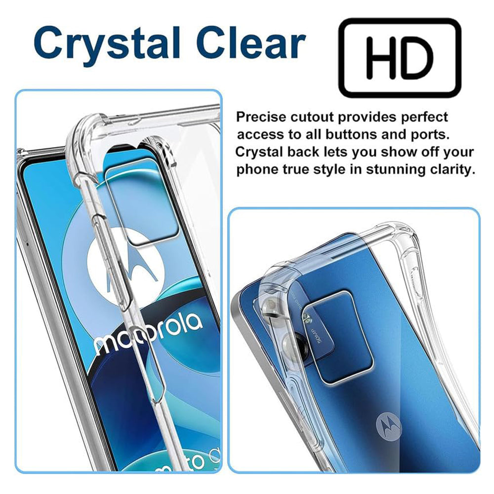 Capa para Motorola Moto G54, Techsuit, Shockproof Clear, Transparente