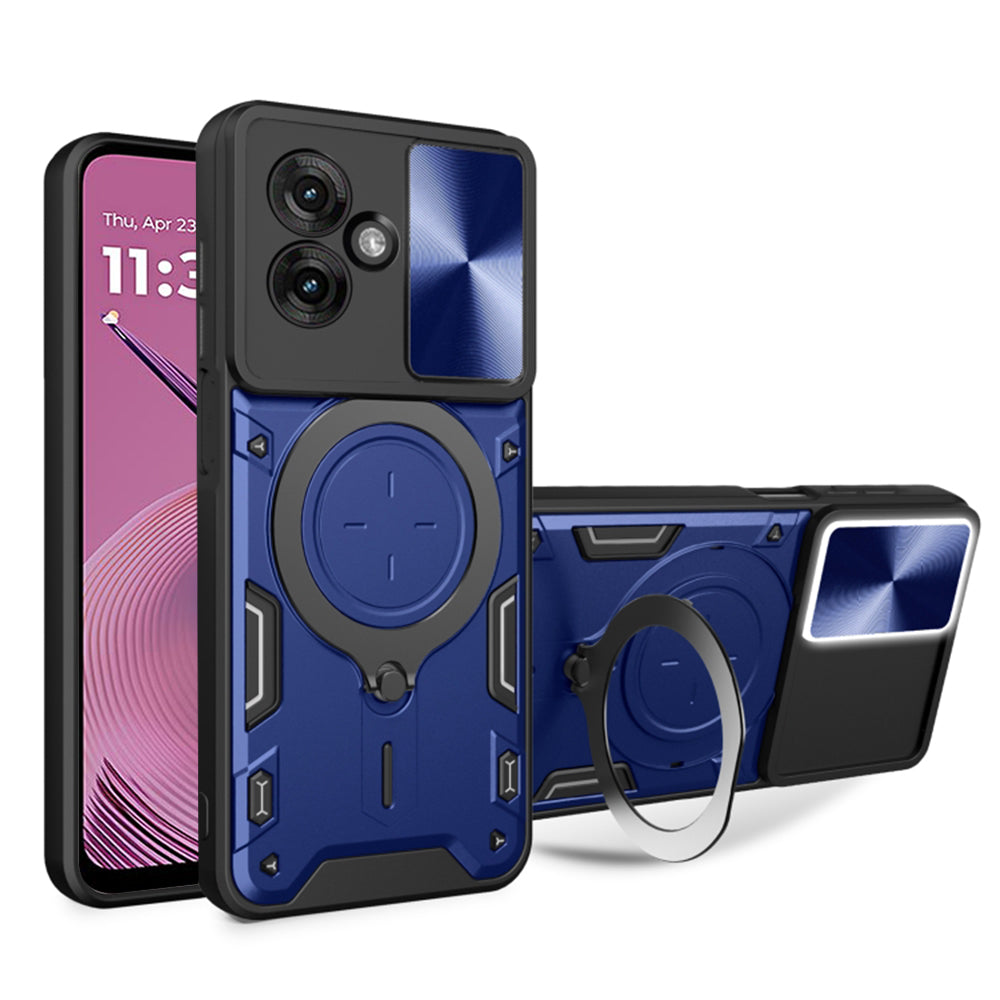 Capa para Motorola Moto G55, Techsuit, CamGuard Pro, Azul