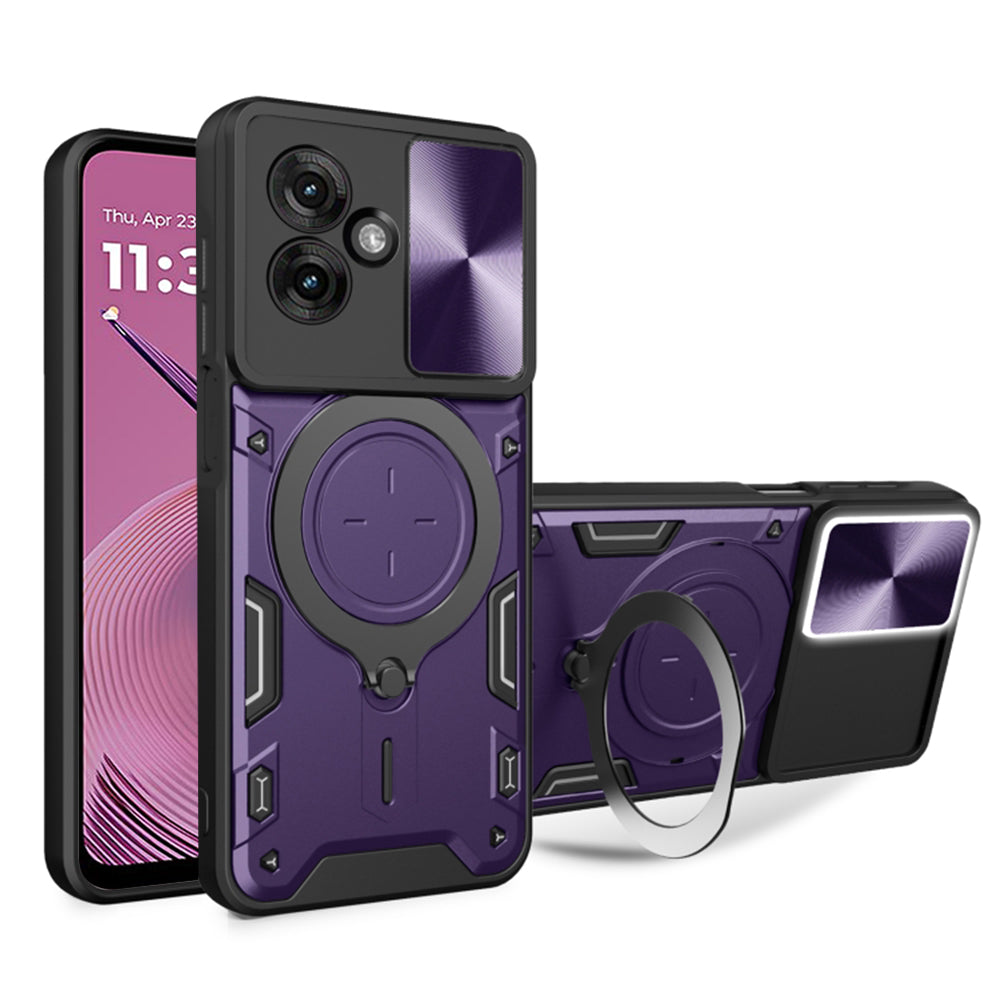 Capa para Motorola Moto G55, Techsuit, CamGuard Pro, Roxa