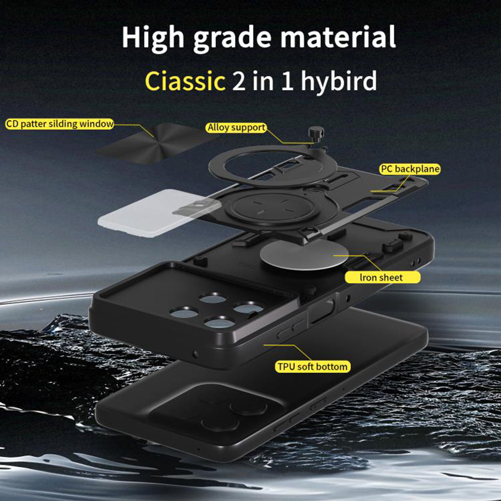 Capa para Motorola Moto G56, Techsuit, CamGuard Pro, Preta