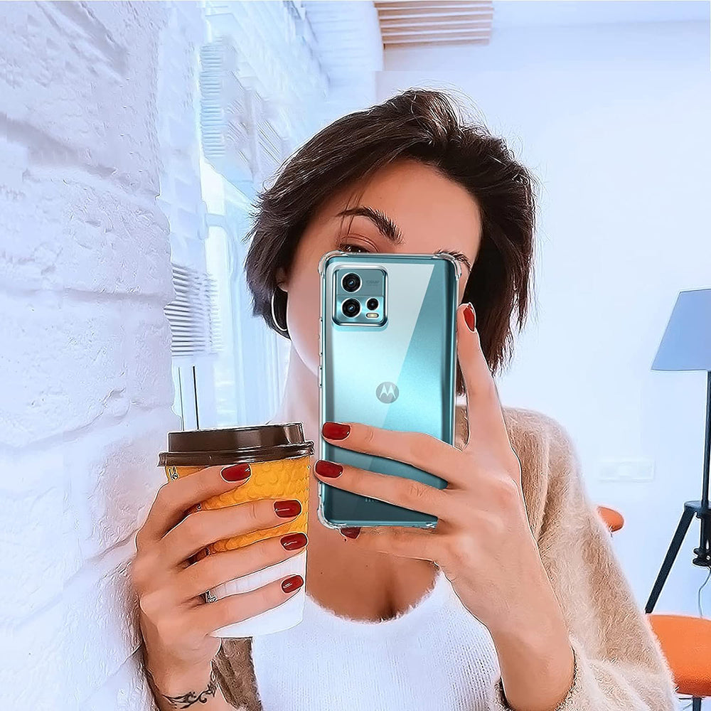 Capa para Motorola Moto G72, Techsuit, Shockproof Clear, Transparente