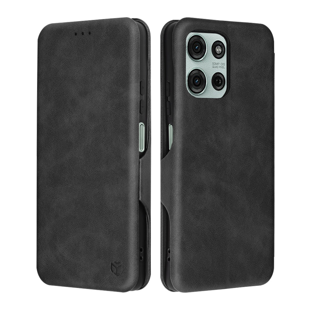 Capa para Motorola Moto G75, Techsuit, Safe Wallet Plus, Preta