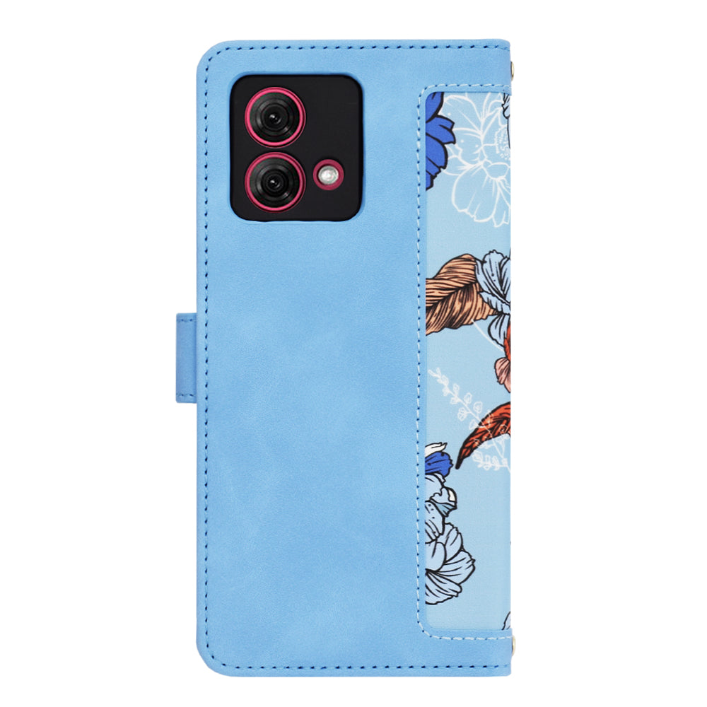 Capa para Motorola Moto G84, Techsuit, FlipCraft, Azul