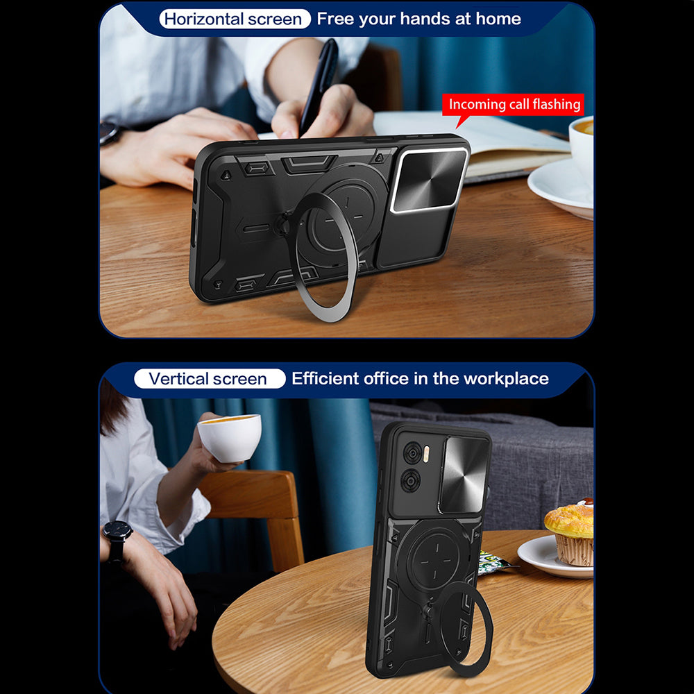 Capa para Motorola Moto G85, Techsuit, CamGuard Pro, Azul