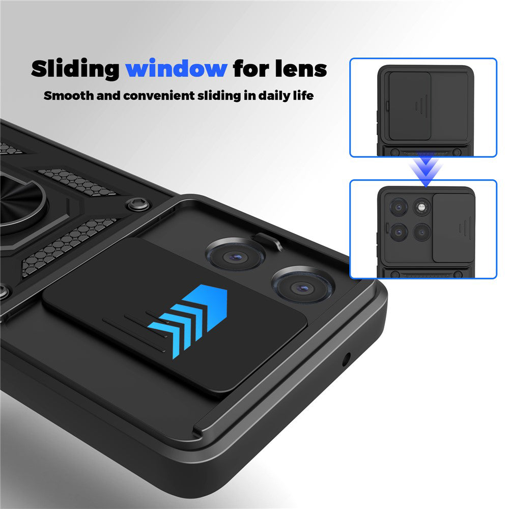 Capa para Motorola Moto G86 Power, Techsuit, CamShield, Preta