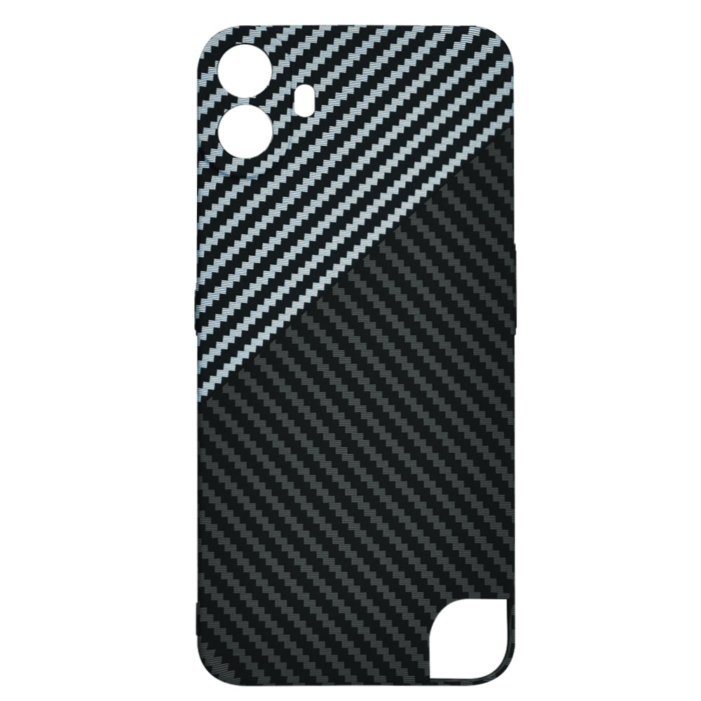 Capa para Nothing CMF Phone 1, Techsuit, Carbonite FiberShell, Preto Cinzento