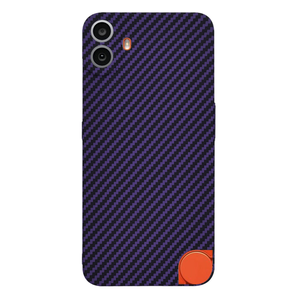 Capa para Nothing CMF Phone 1, Techsuit, Carbonite FiberShell, Roxo