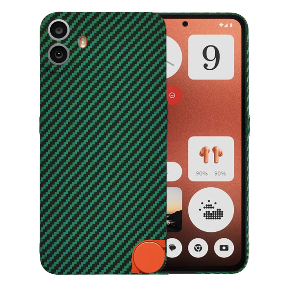 Capa para Nothing CMF Phone 1, Techsuit, Carbonite FiberShell, Verde