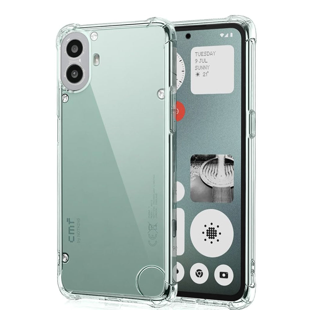 Capa para Nothing CMF Phone 1, Techsuit, Transparente à Prova de Choques, Transparente