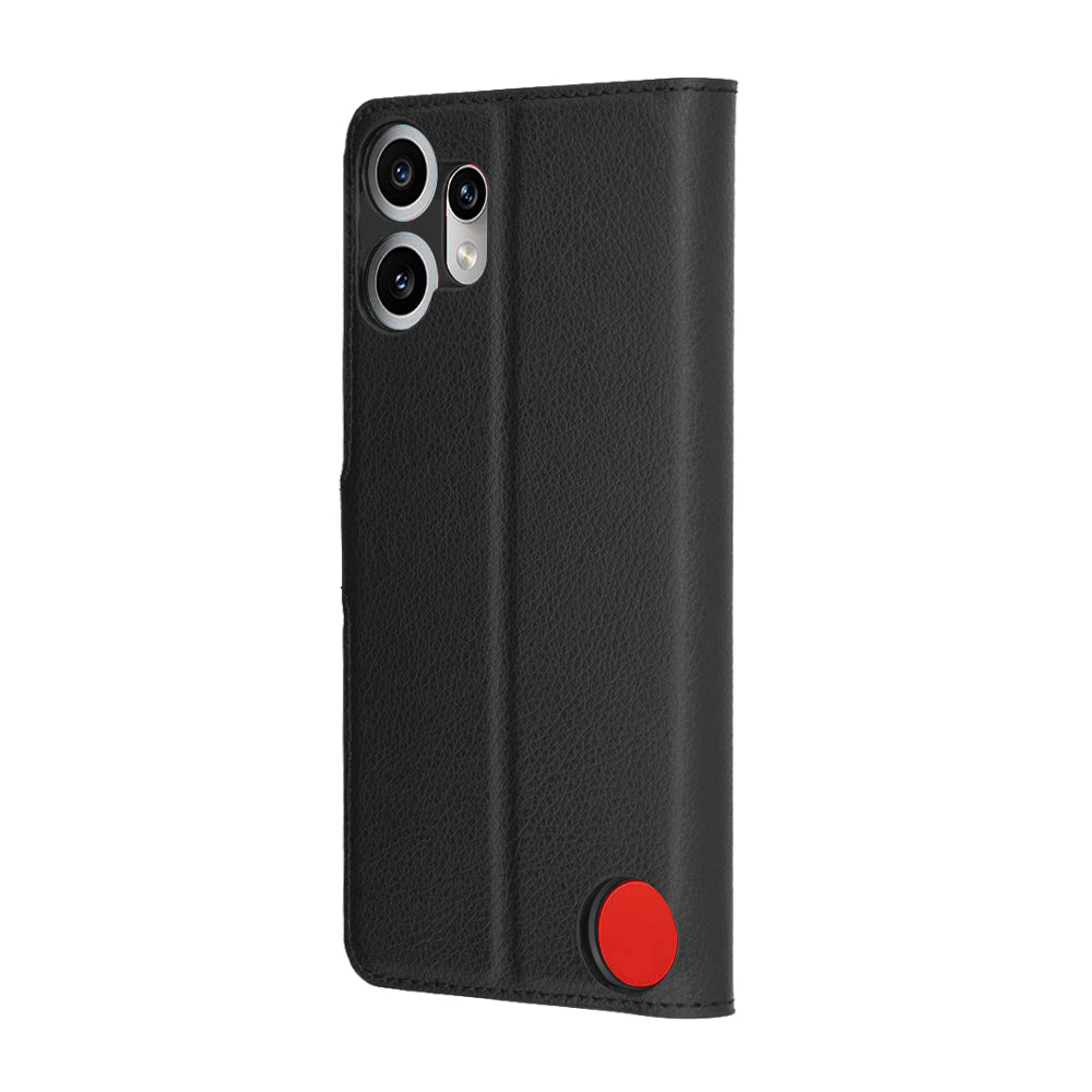Capa para Nothing CMF Phone 2 Pro, Techsuit, Leather Folio, Preta