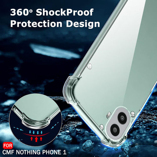 Capa para Nothing CMF Phone 2 Pro, Techsuit, Transparente à Prova de Choques, Transparente