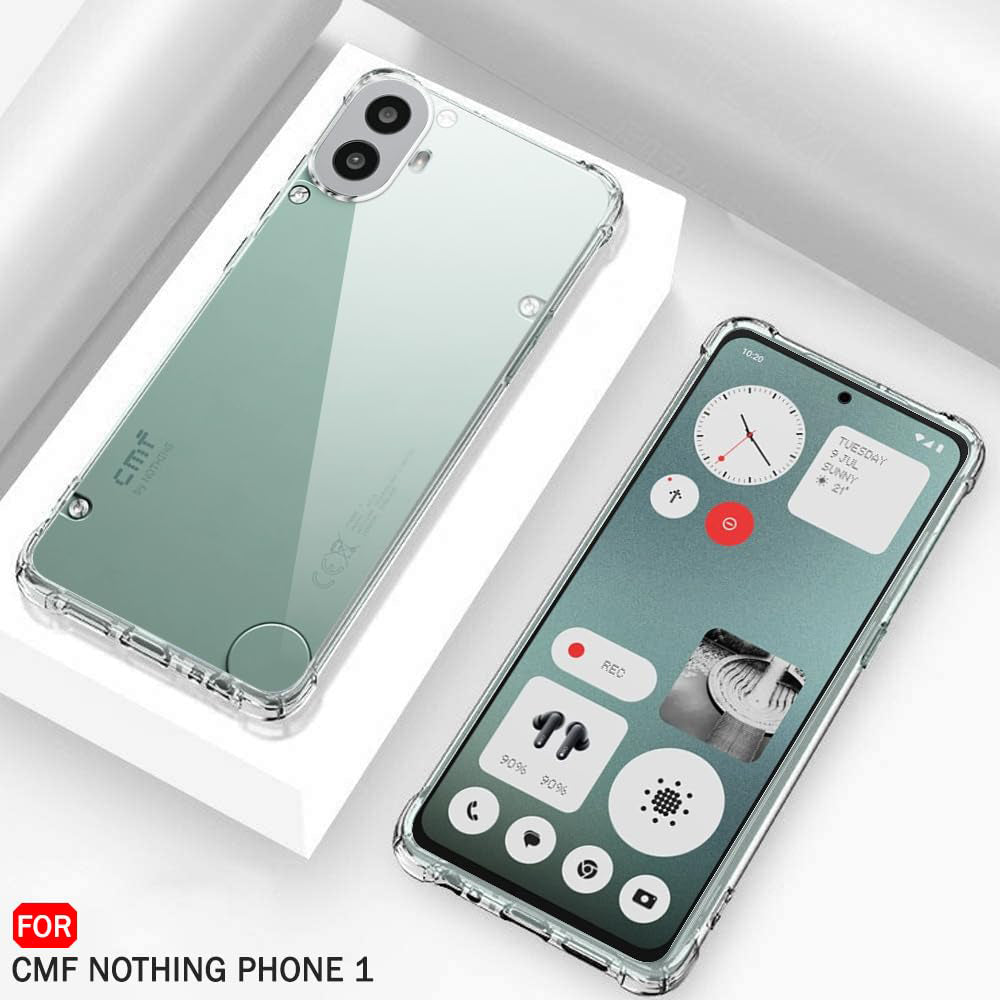 Capa para Nothing CMF Phone 2 Pro, Techsuit, Transparente à Prova de Choques, Transparente
