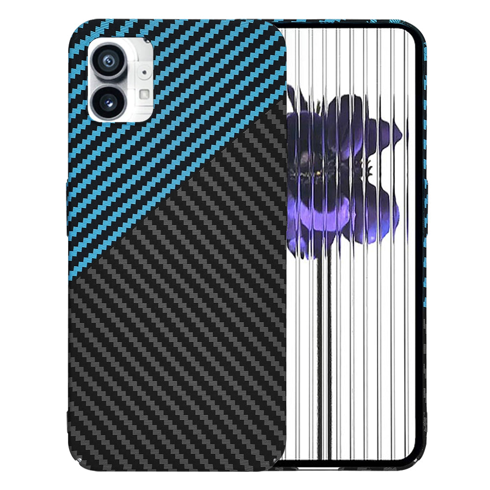Capa para Nothing Phone (1), Techsuit, Carbonite FiberShell, Preto Bleu