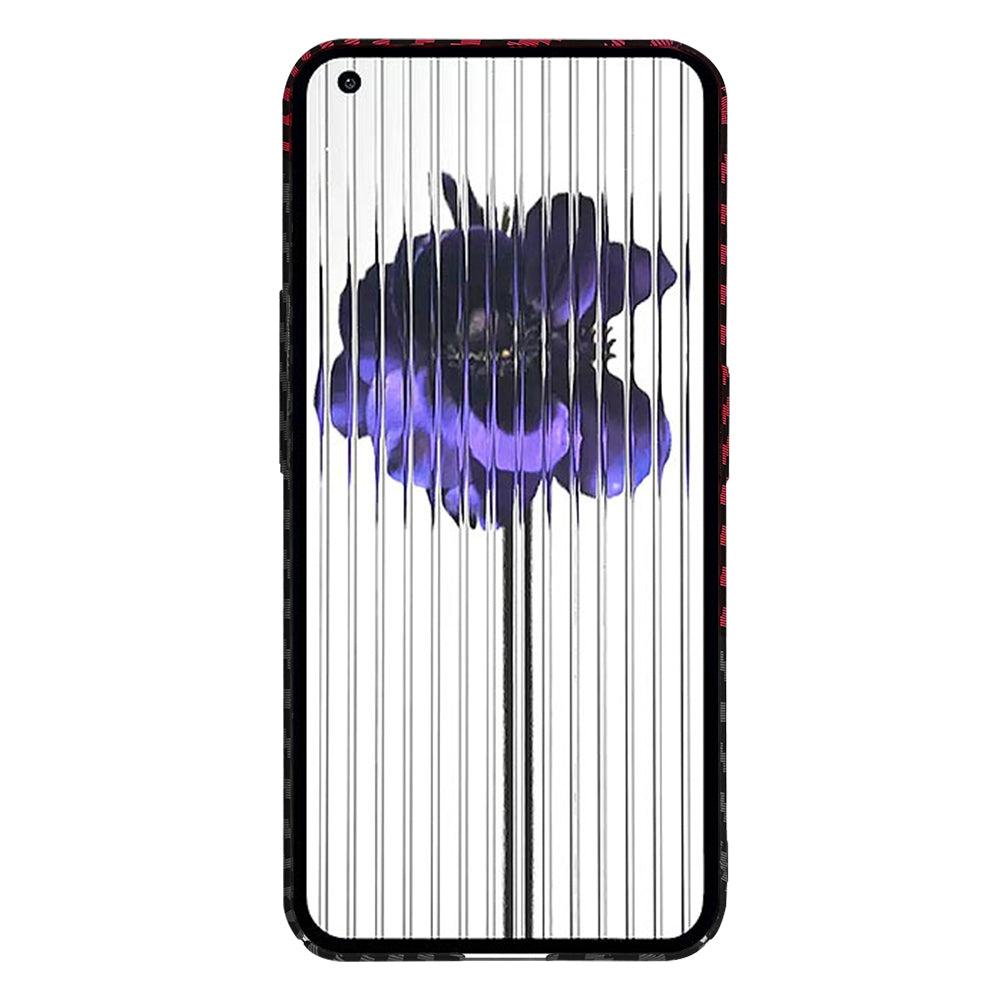 Capa para Nothing Phone (1), Techsuit, Carbonite FiberShell, Preto Vermelho