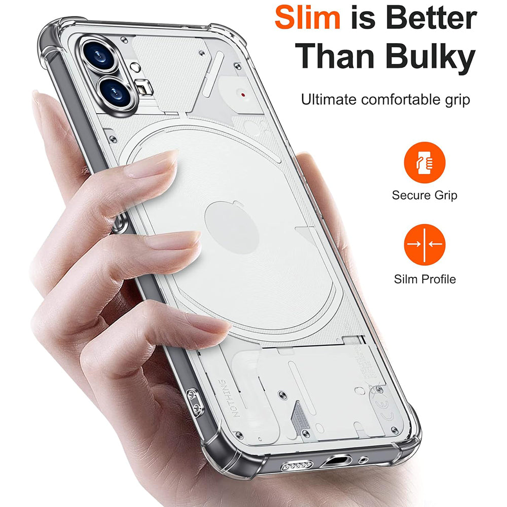 Capa para Nothing Phone (1), Techsuit, Shockproof Clear, Transparente