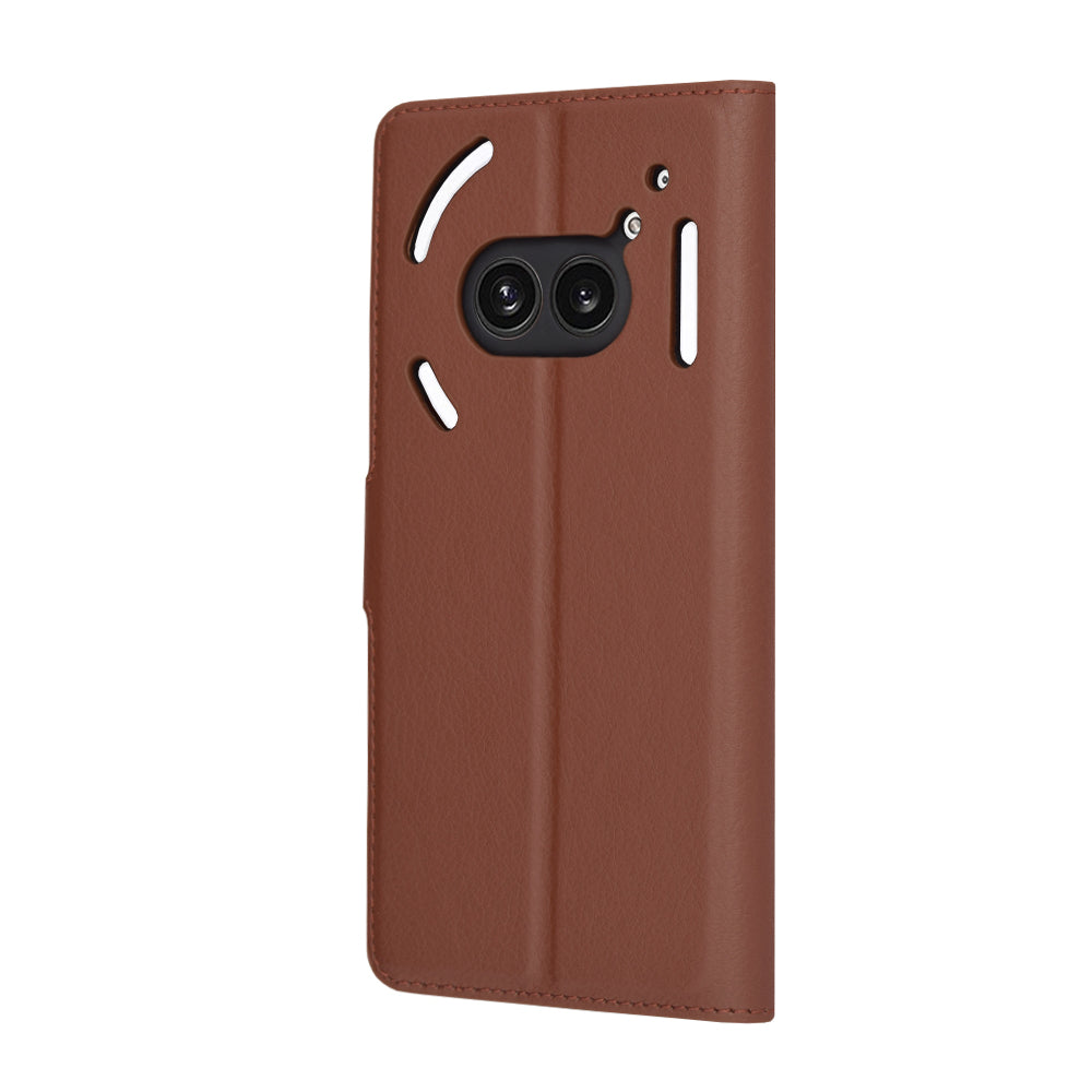 Capa para Nothing Phone (2a) Plus / Phone (2a), Techsuit, Leather Folio, Castanha