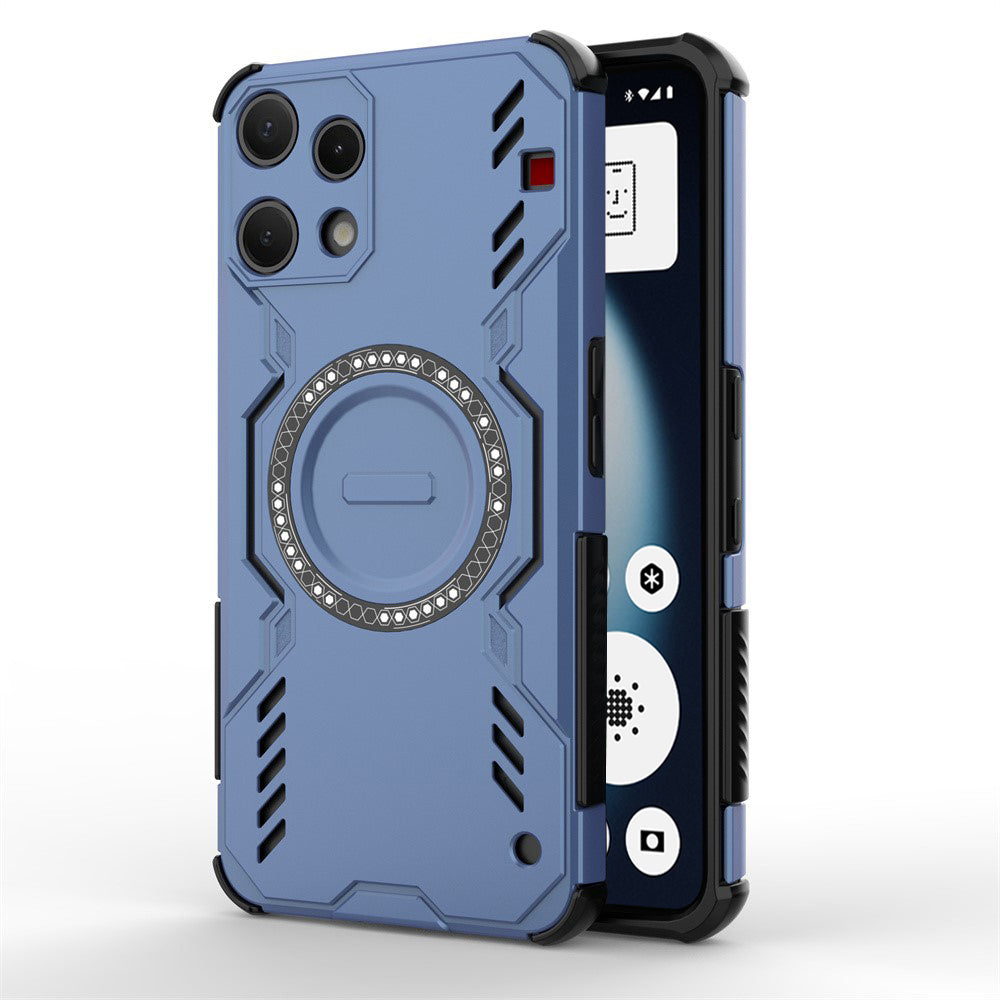 Capa MagSafe para Nothing Phone (3a) Lite, Techsuit, ArmorMag, Azul