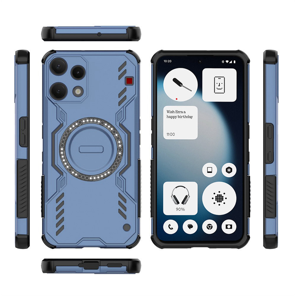 Capa MagSafe para Nothing Phone (3a) Lite, Techsuit, ArmorMag, Azul