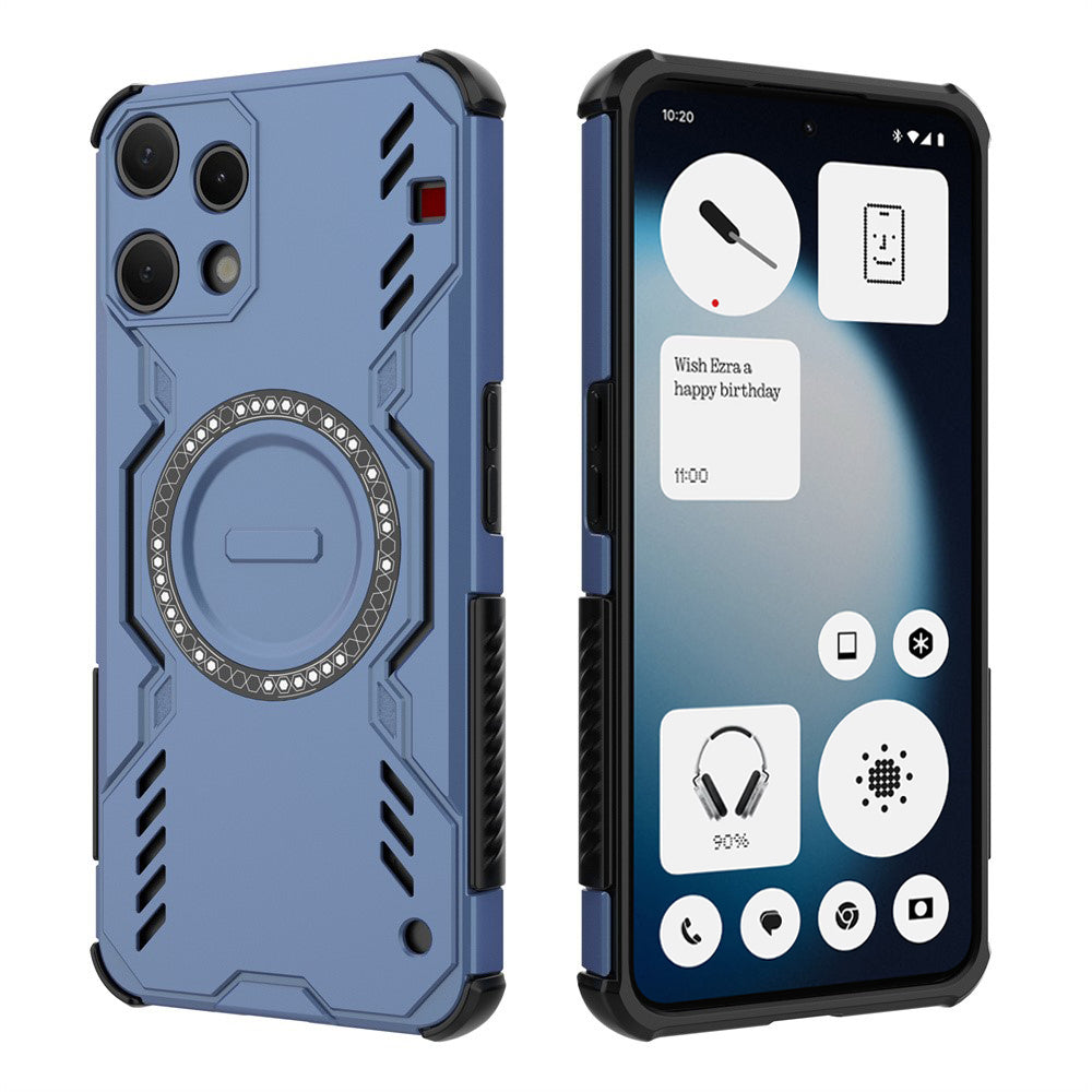 Capa MagSafe para Nothing Phone (3a) Lite, Techsuit, ArmorMag, Azul