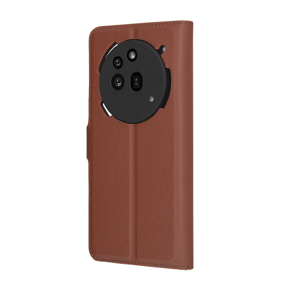 Capa para Nothing Phone (3a) Pro, Techsuit, Leather Folio, Castanha