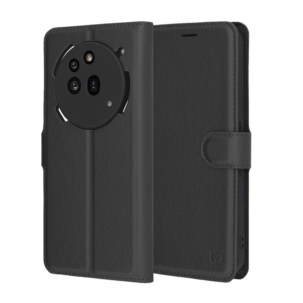 Capa para Nothing Phone (3a) Pro, Techsuit, Leather Folio, Preta