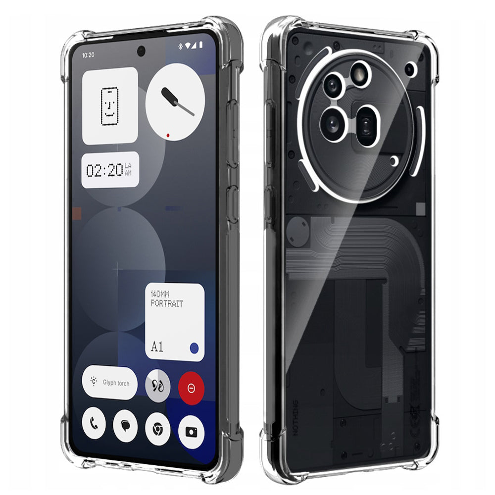Capa para Nothing Phone (3a) Pro, Techsuit, Transparente à Prova de Choques, Transparente