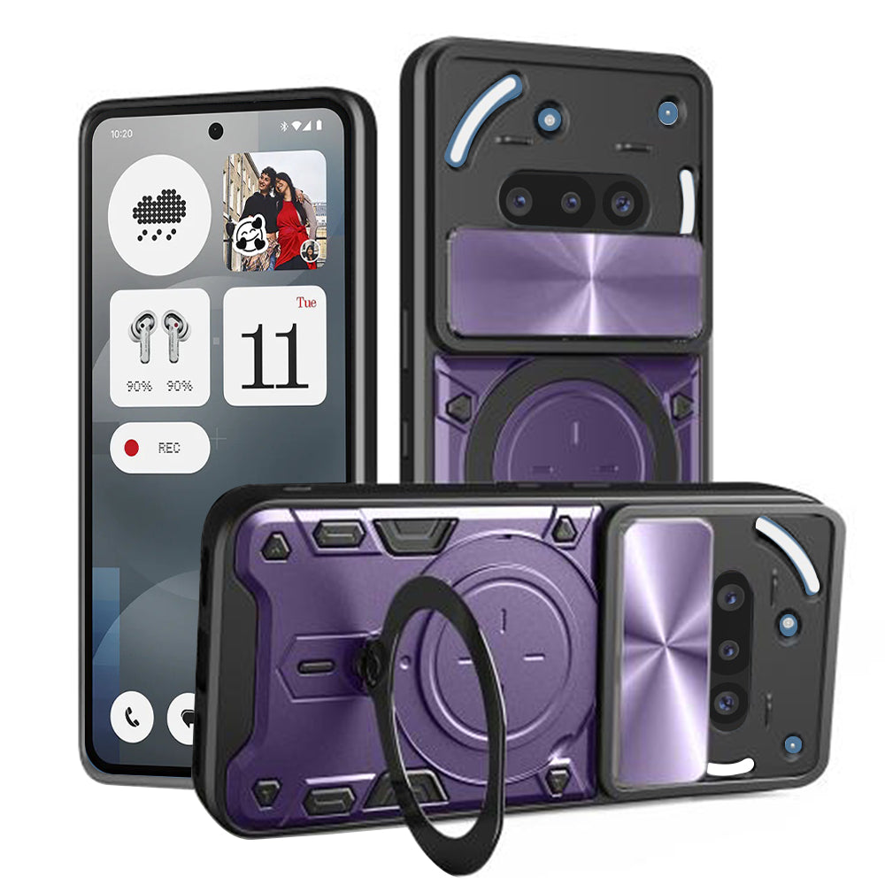 Capa para Nothing Phone (3a), Techsuit, CamGuard Pro, Roxo