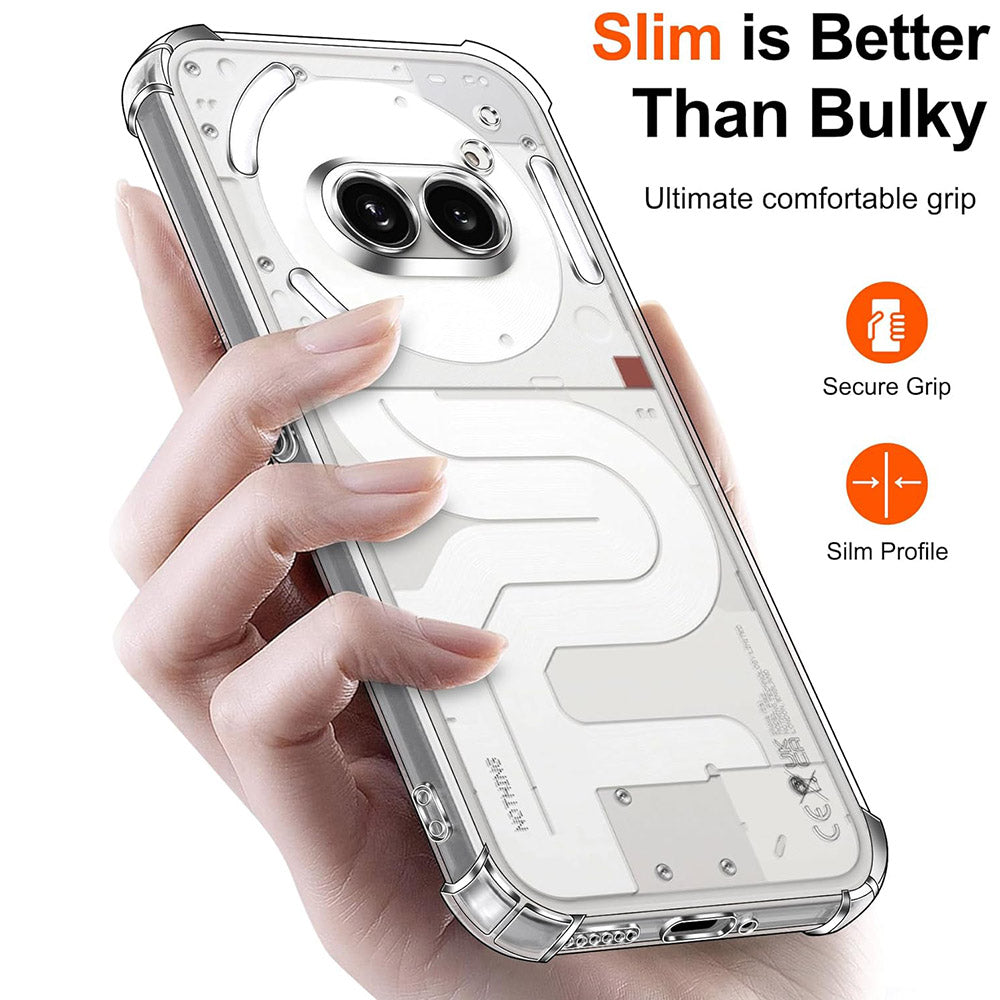 Capa para Nothing Phone (3a), Techsuit, Shockproof Clear, Transparente