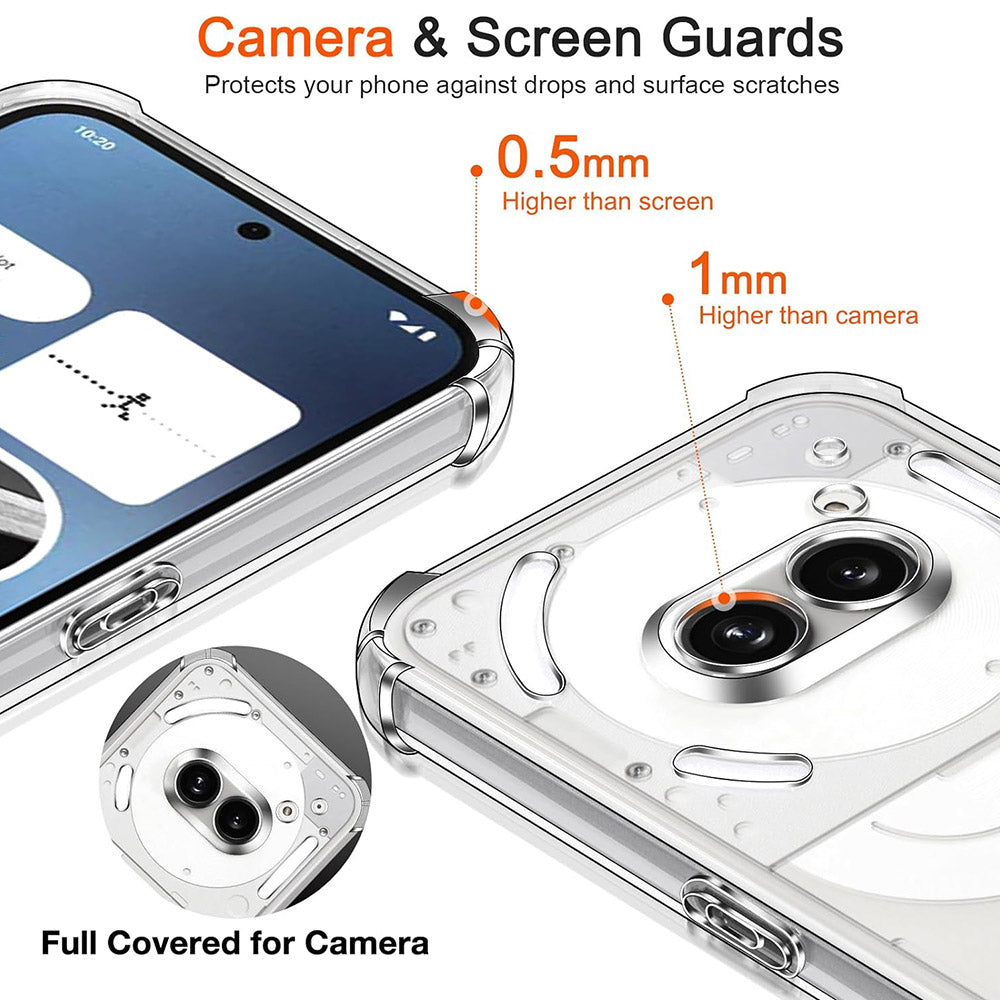 Capa para Nothing Phone (3a), Techsuit, Shockproof Clear, Transparente
