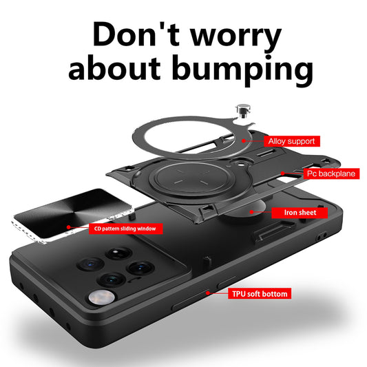 Capa para OnePlus 12, Techsuit, CamGuard Pro, Preta