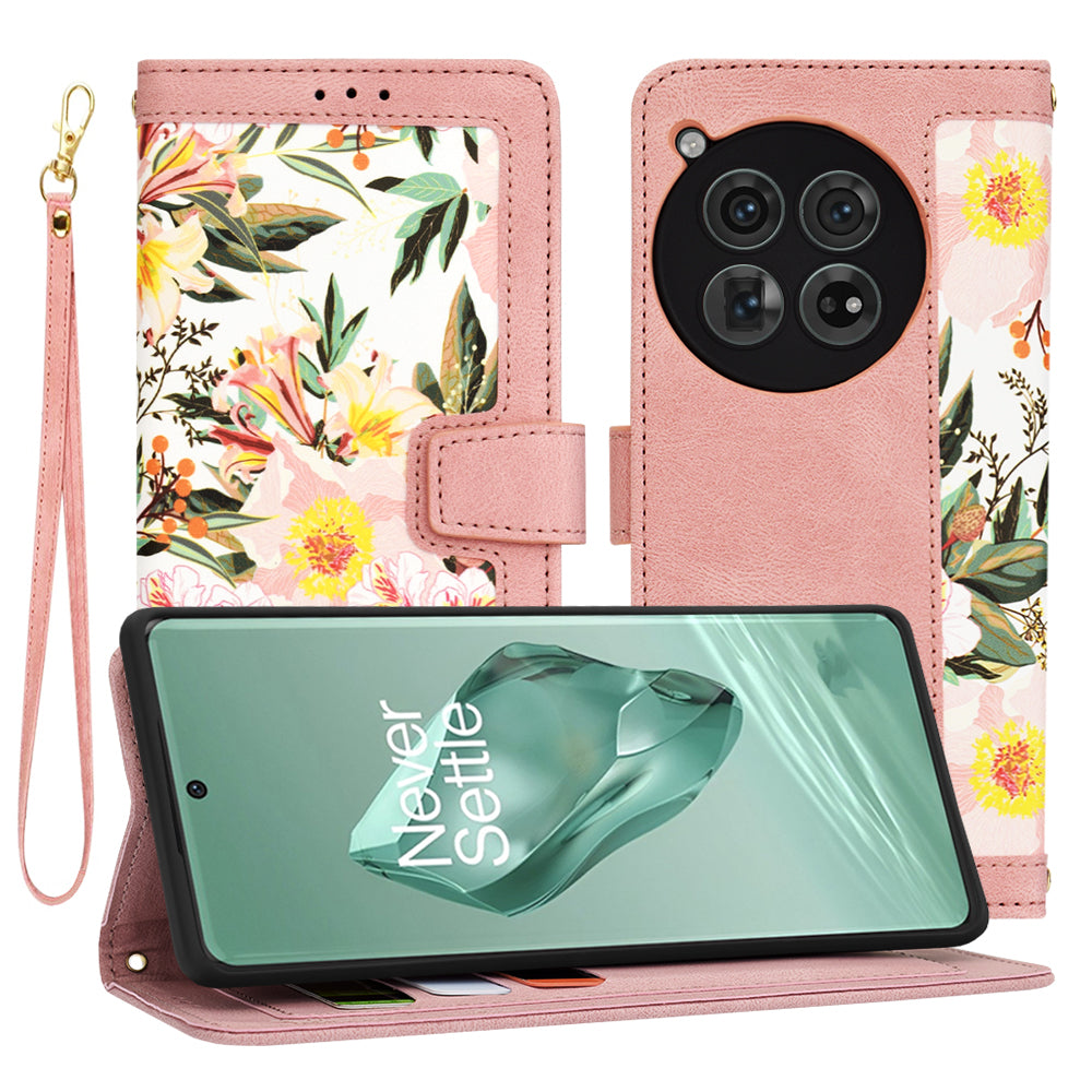 Capa para OnePlus 12, Techsuit, FlipCraft, Rosa