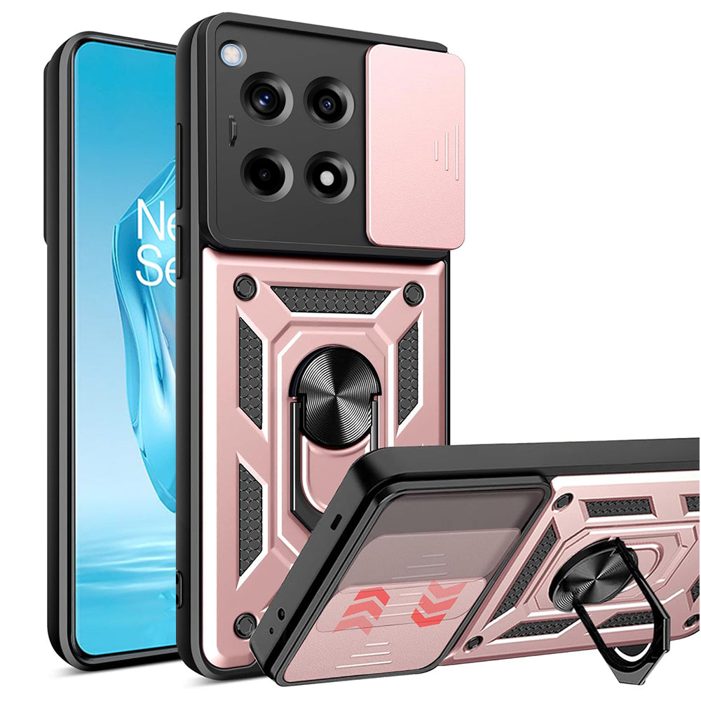 Capa para OnePlus 12R, Techsuit, CamShield, Rosa