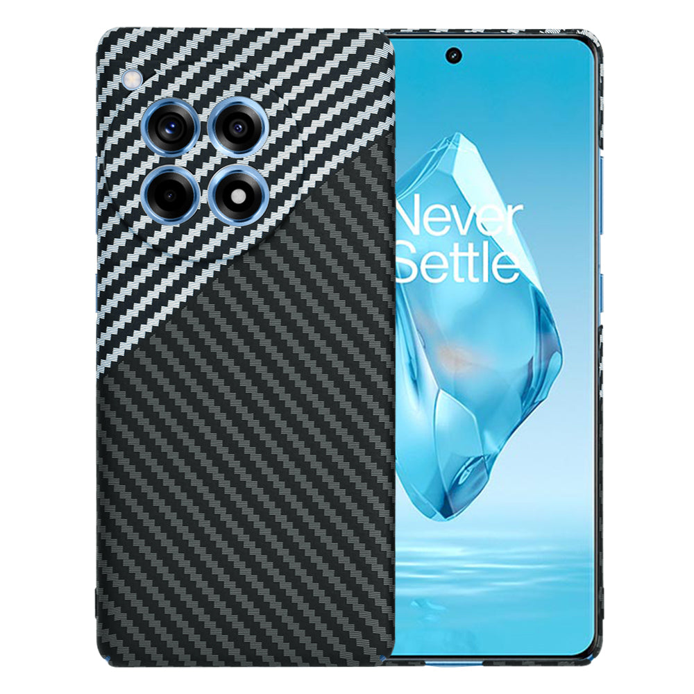 Capa para OnePlus 12R, Techsuit, Carbonite FiberShell, Preto Cinzento