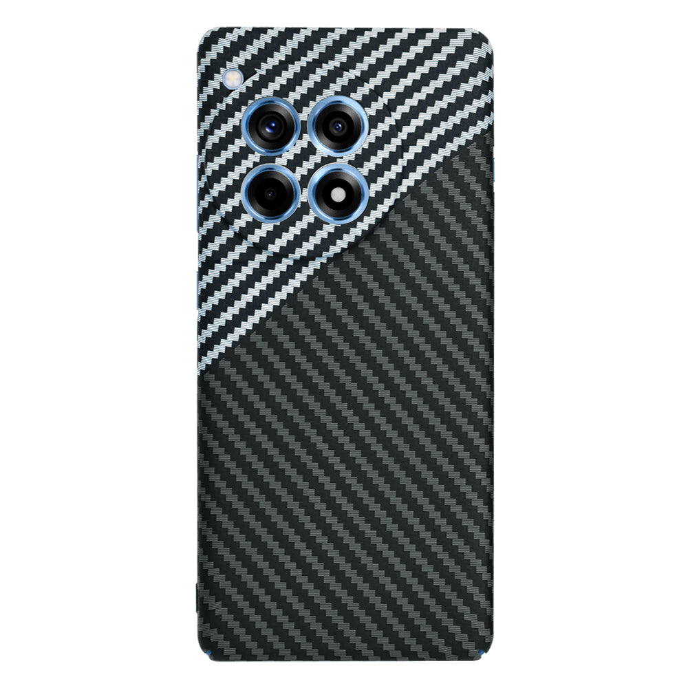 Capa para OnePlus 12R, Techsuit, Carbonite FiberShell, Preto Cinzento