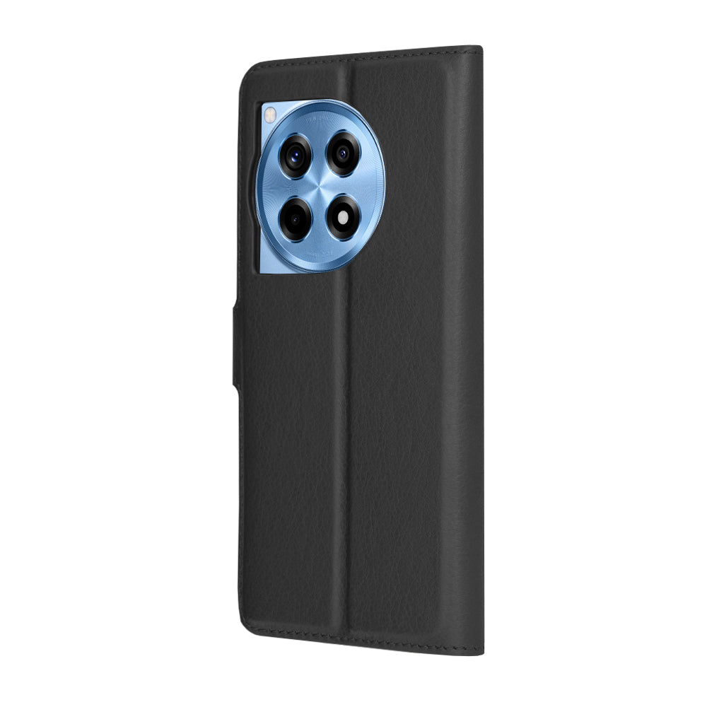 Capa para OnePlus 12R, Techsuit, Leather Folio, Preta