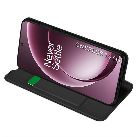 Capa para OnePlus 15, Techsuit, Magskin Book, Preta