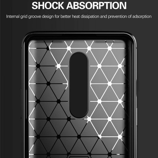 Capa para OnePlus 8, Techsuit, Carbono, Preta