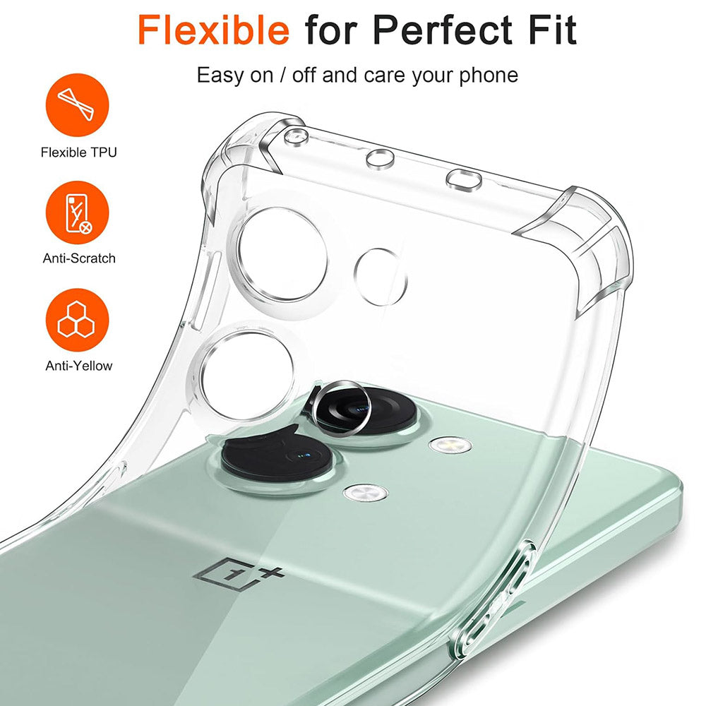 Capa para OnePlus Nord 3, Techsuit, Shockproof Clear, Transparente