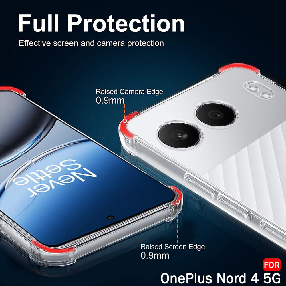 Capa para OnePlus Nord 4, Techsuit, Shockproof Clear, Transparente