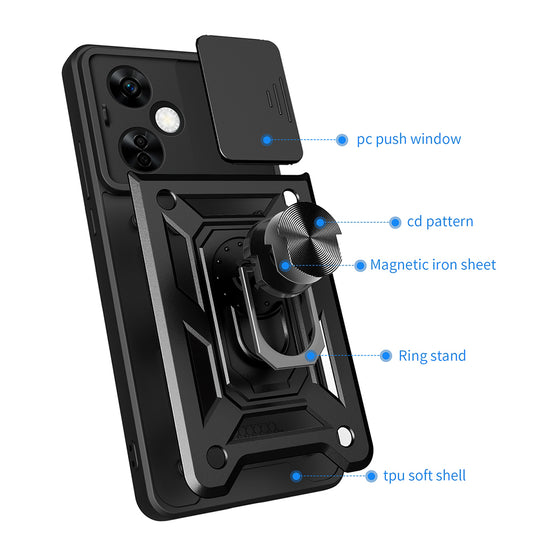 Capa para OnePlus Nord CE4 Lite, Techsuit, CamShield, Verde