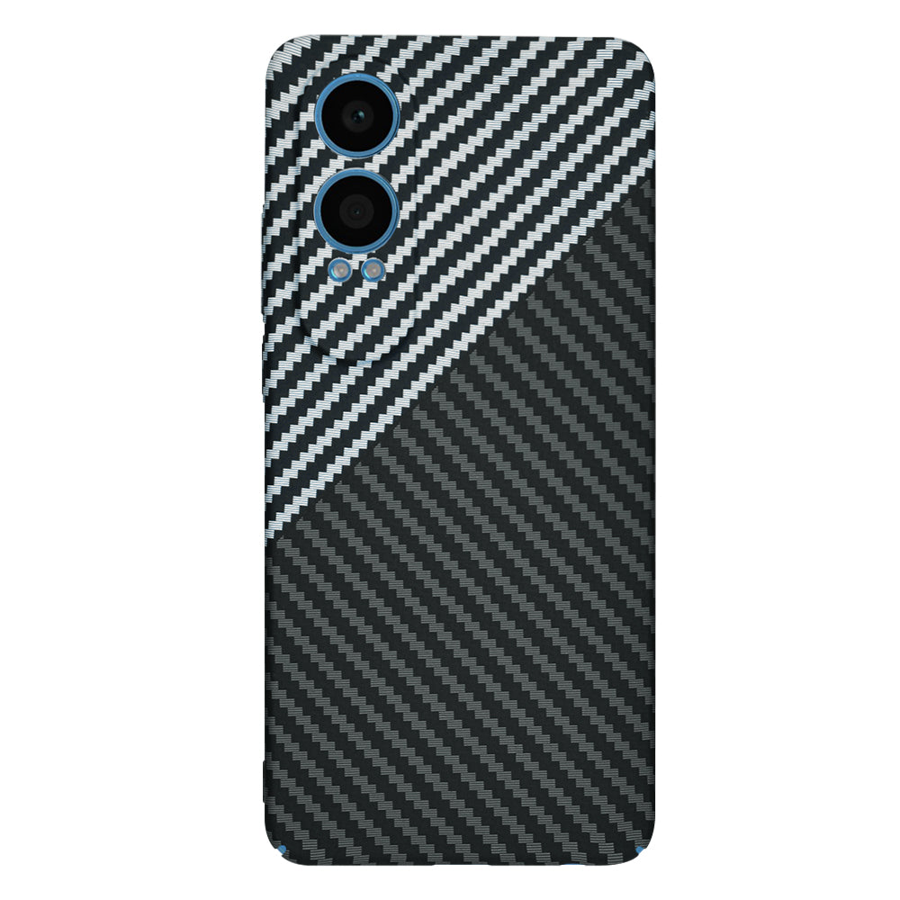 Capa para OnePlus Nord CE4 Lite, Techsuit, Carbonite FiberShell, Preto Cinzento