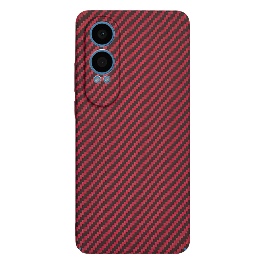 Capa para OnePlus Nord CE4 Lite, Techsuit, Carbonite FiberShell, Vermelha