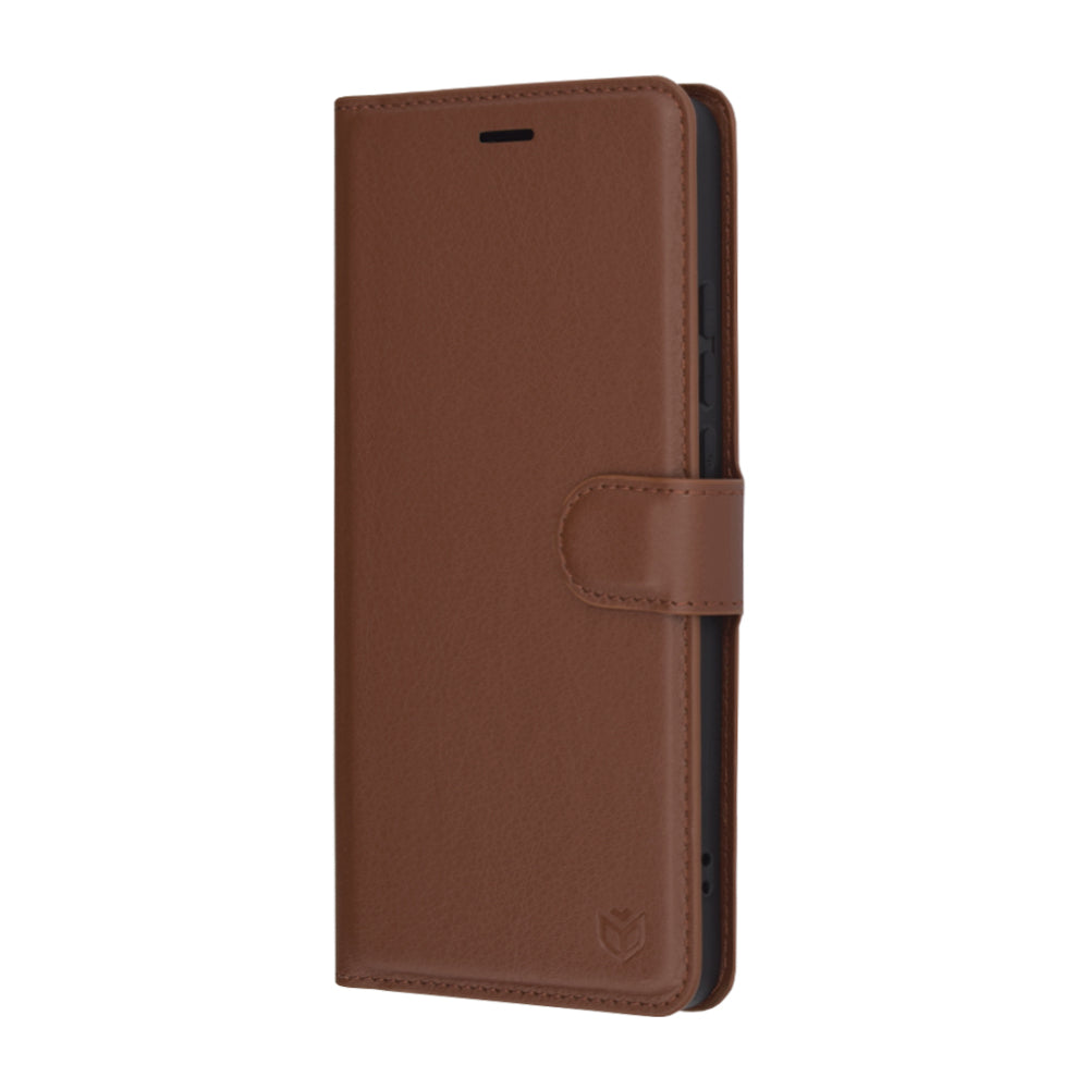 Capa para OnePlus Nord CE4 Lite, Techsuit, Leather Folio, Castanha