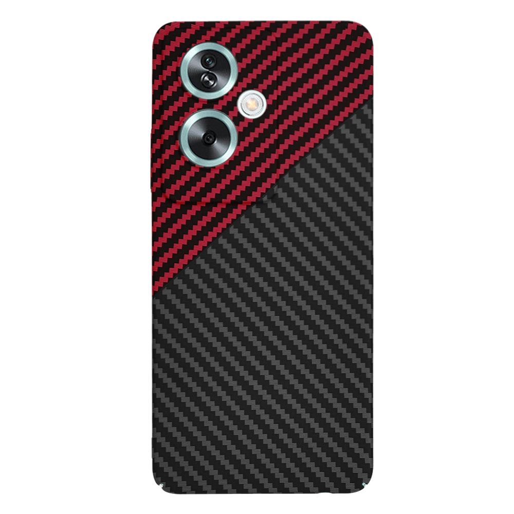 Capa para OnePlus Nord N30 SE / Oppo A79, Techsuit, Carbonite FiberShell, Preto Vermelho