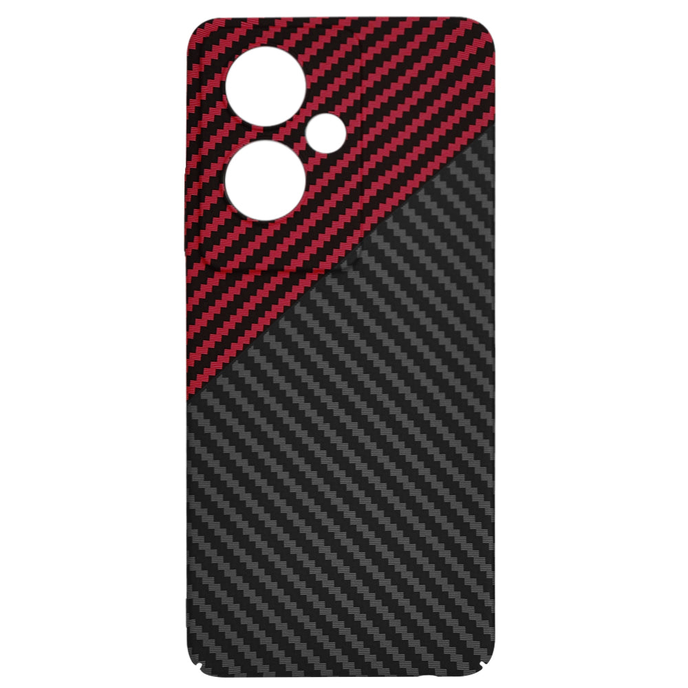 Capa para OnePlus Nord N30 SE / Oppo A79, Techsuit, Carbonite FiberShell, Preto Vermelho