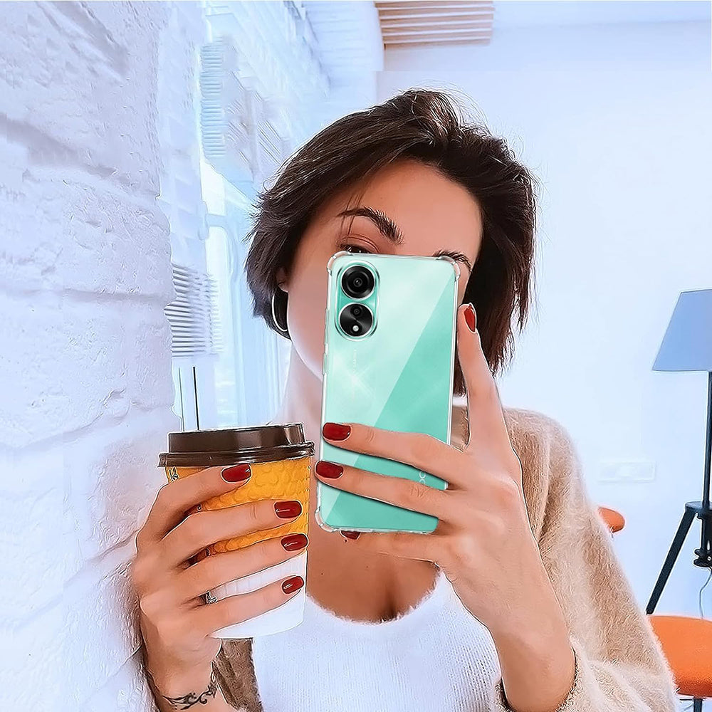 Capa para Oppo A18 / A38, Techsuit, Transparente Antichoque, Transparente